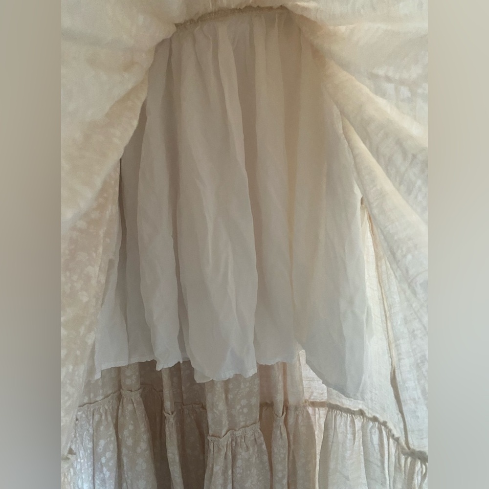MARBLE Cream Floral Maxi Skirt - Picture 7 of 15